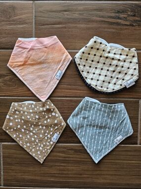 Copper Pearl Baby Bibs